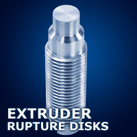 extruder rupture disks