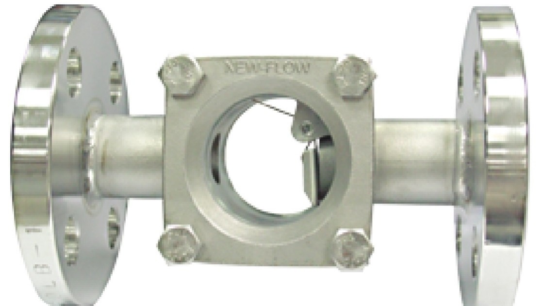 F-Series FB flanged sight flow indicator with a spring paddle