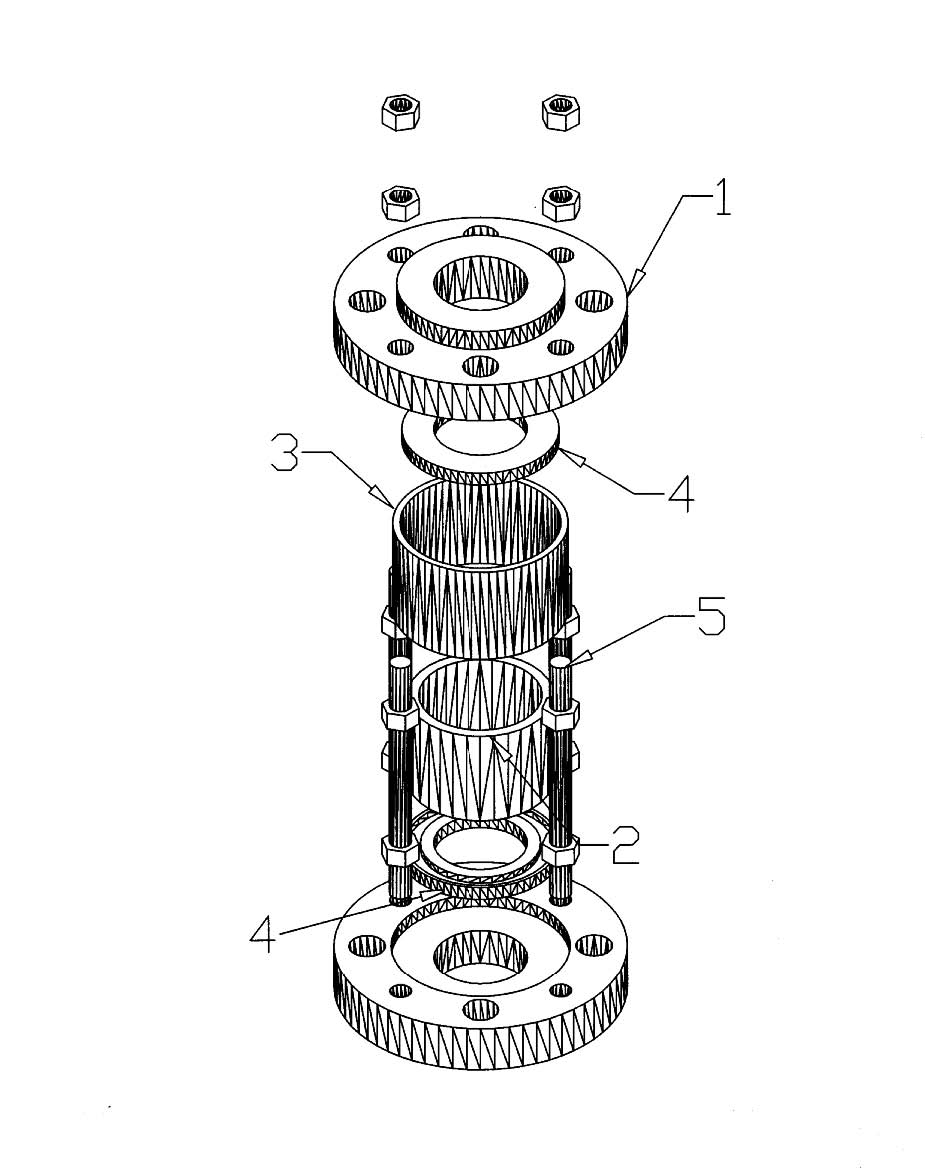 Full-View Sight Flow Indicator technical drawing
