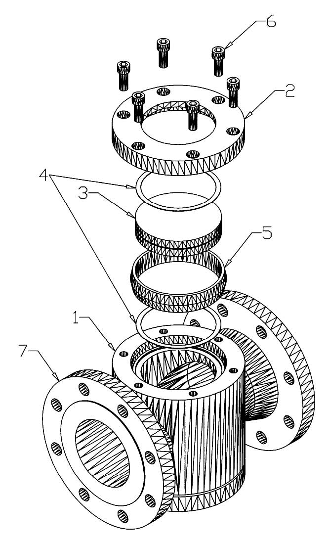 Model L Safesite Sight Flow Indicator technical drawing