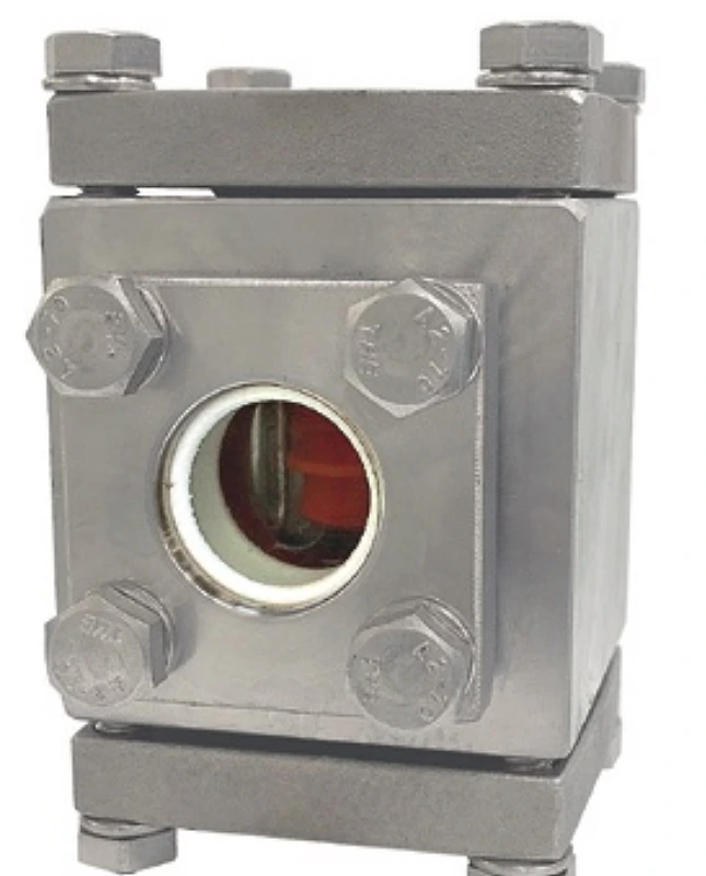 High-pressure NAM-Series flow sight glass gauge with rotor