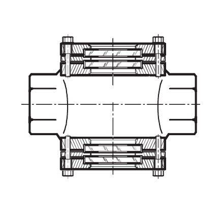 TB-DG double-glass section drawing