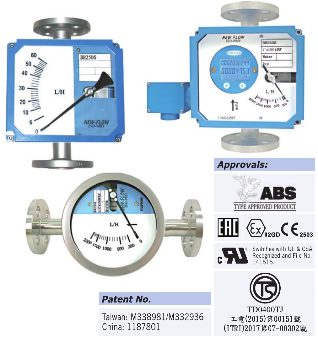 BR250S meters from latest supplied datasheet