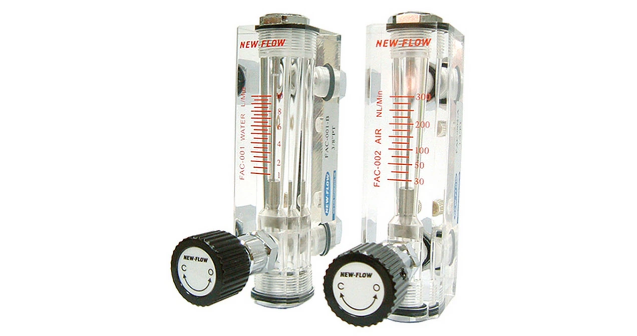 fac flow meter — complete original product photograph