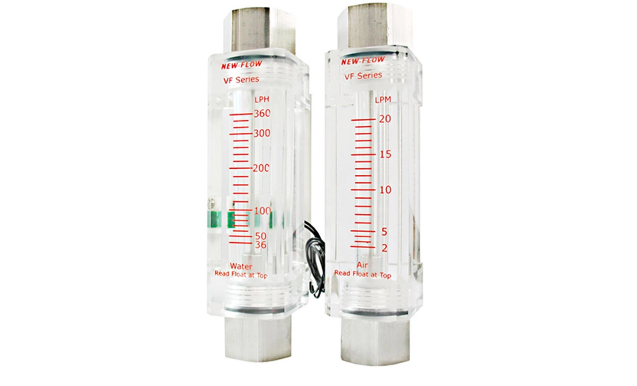 VF100 flow meter — complete original product photograph