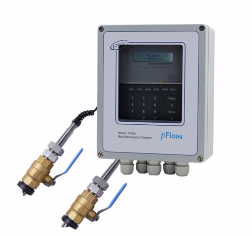 D348D transmitter with wetted insertion transducers