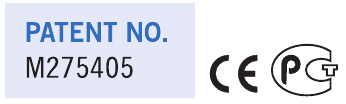 MF200 original patent and approval markings