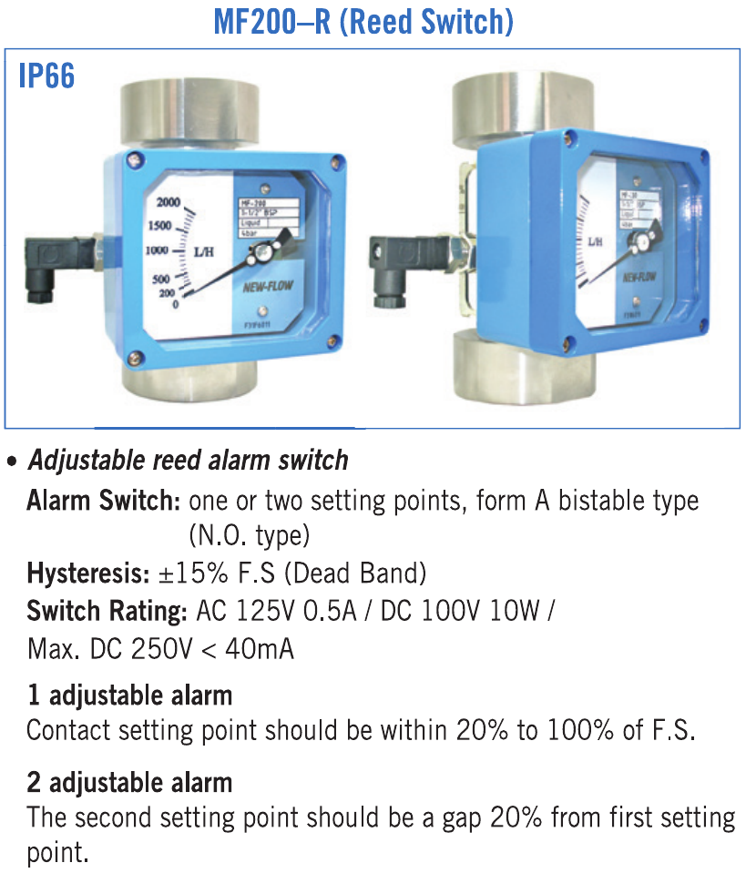 MF200-R — adjustable reed switch