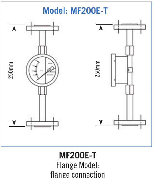 MF200E-T — flange connection