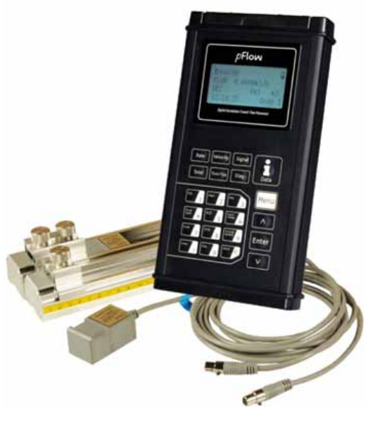 P116 ultrasonic flowmeter with portable transducers