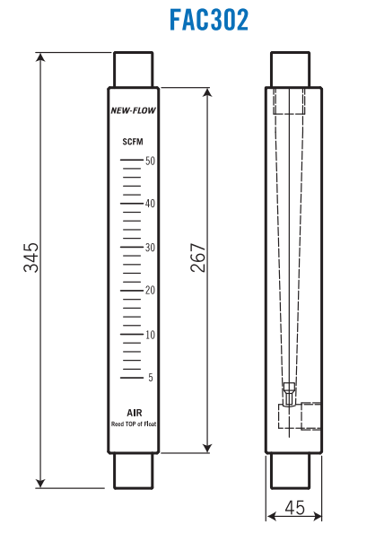 FAC302 — Dimensions
