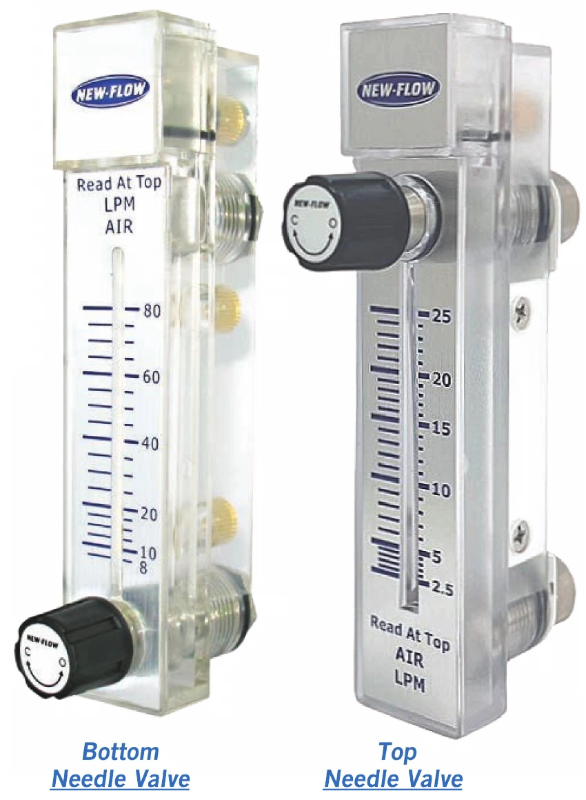 MBC Series bottom and top needle valve meters