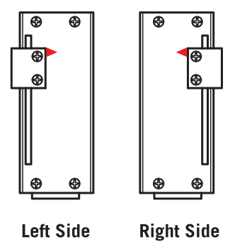 Left and right alarm positions