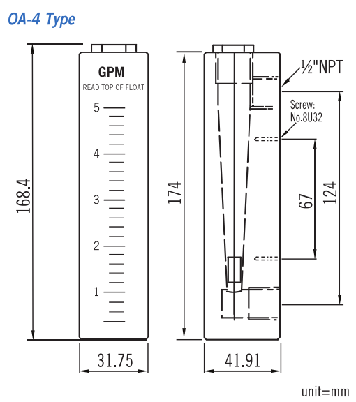 OA-4 — Dimensions