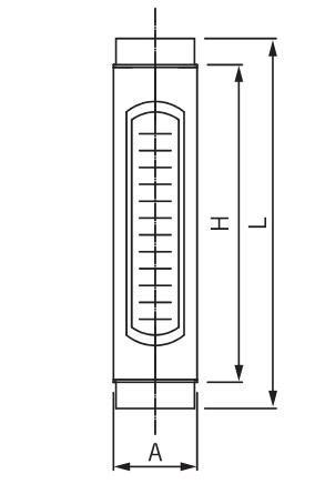 Original P-Type L and H dimensional drawing