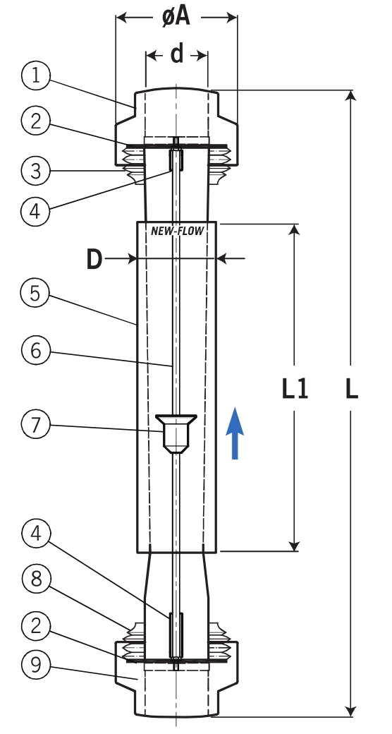 Original complete PF200 front dimensional drawing