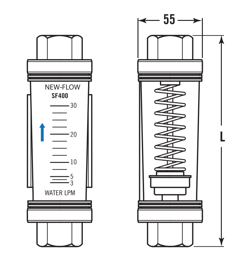 SF400 — Dimensions
