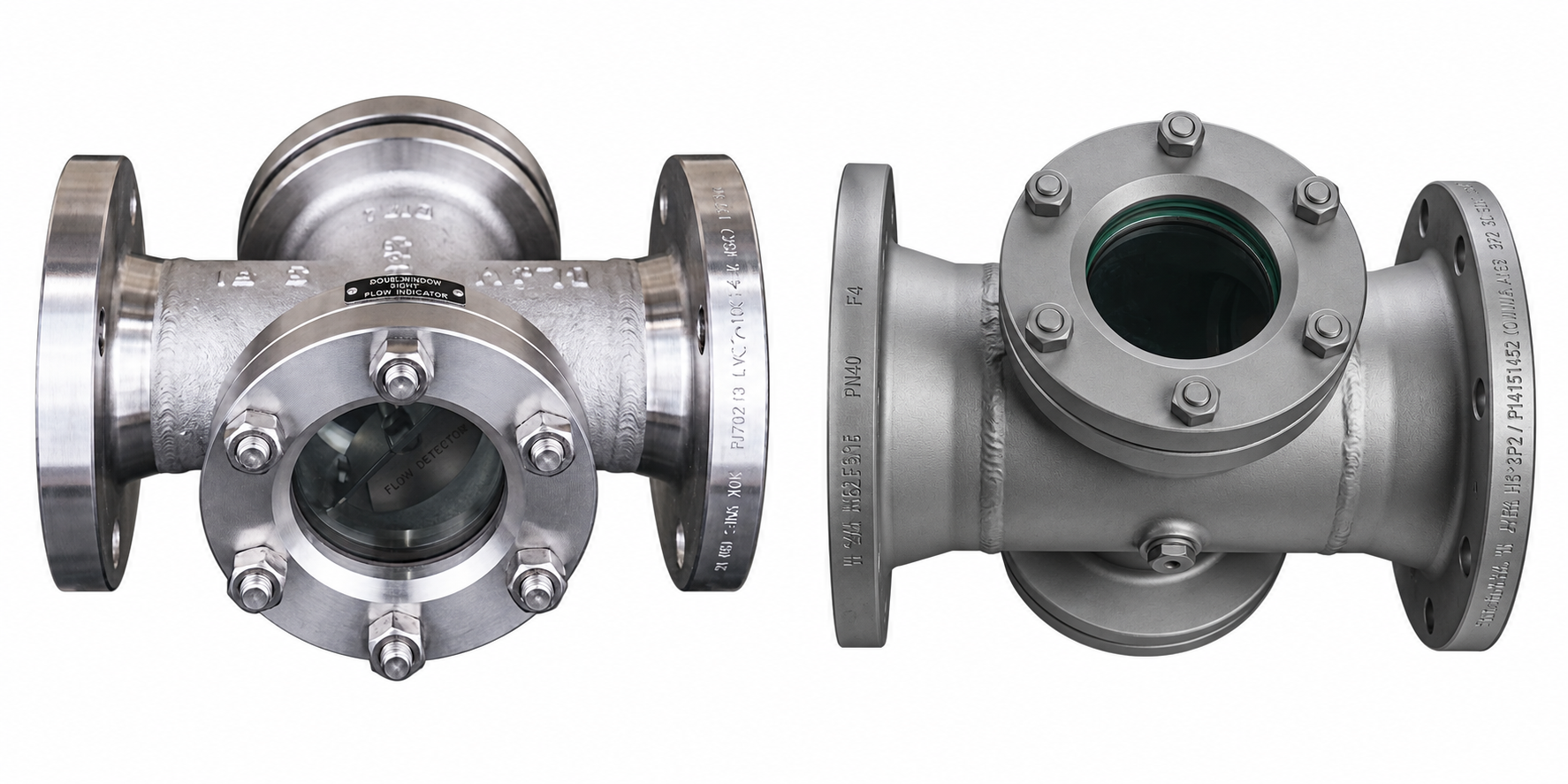 Stainless steel SFI on the left and carbon steel SFI on the right