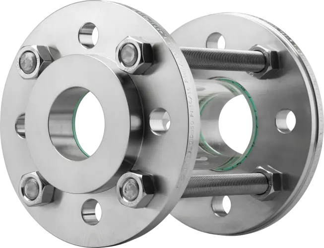 Type 620A tubular sight flow indicator, vertical view