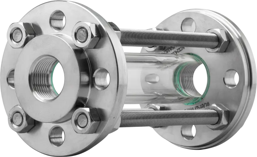 Type 622 tubular sight flow indicator, vertical view
